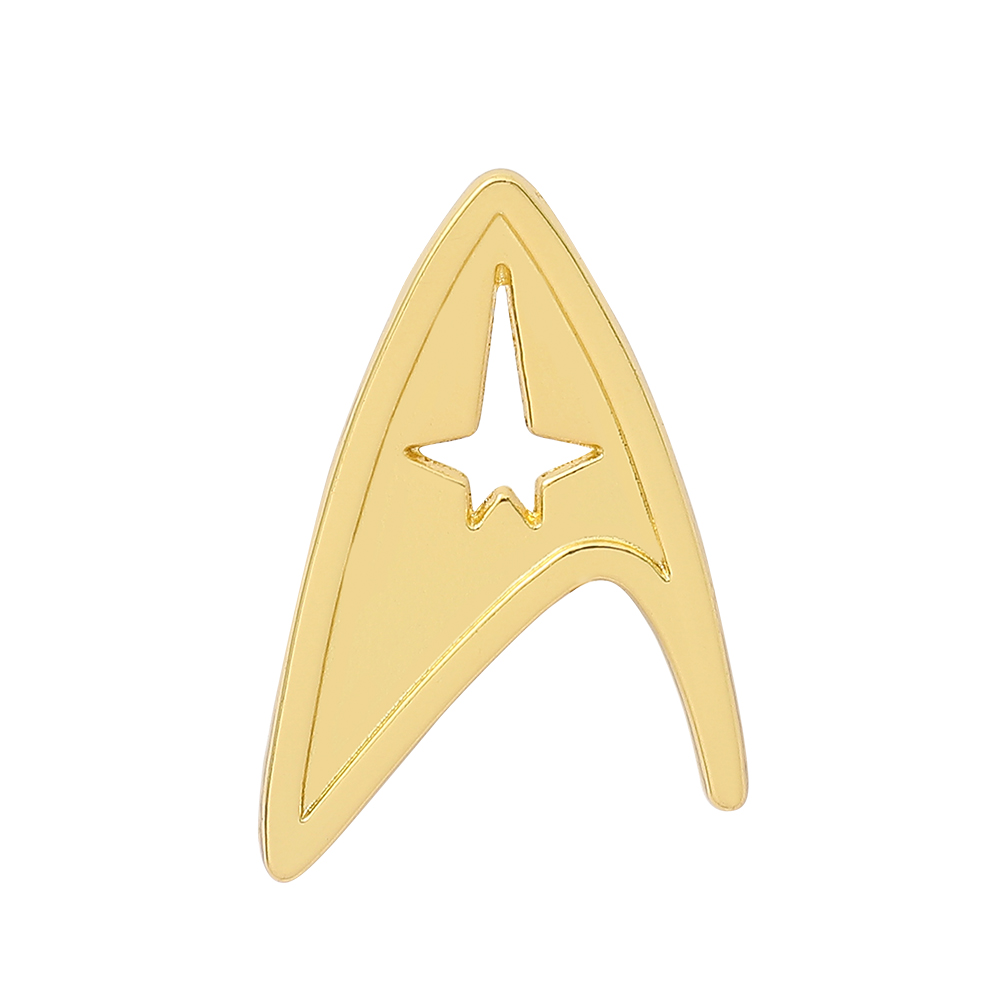 Embroidery Textile - เข็มกลัดโลหะลาย Star Trek สำหรับคนรักซีรีส์ไซไฟ แฟชั่นสำหรับติดเสื้อ หมวก
