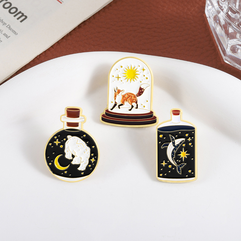 เข็มกลัดเคลือบลายสัตว์ 3 ชิ้น  - Embroidery Whale บทวิจารณ์และราคา