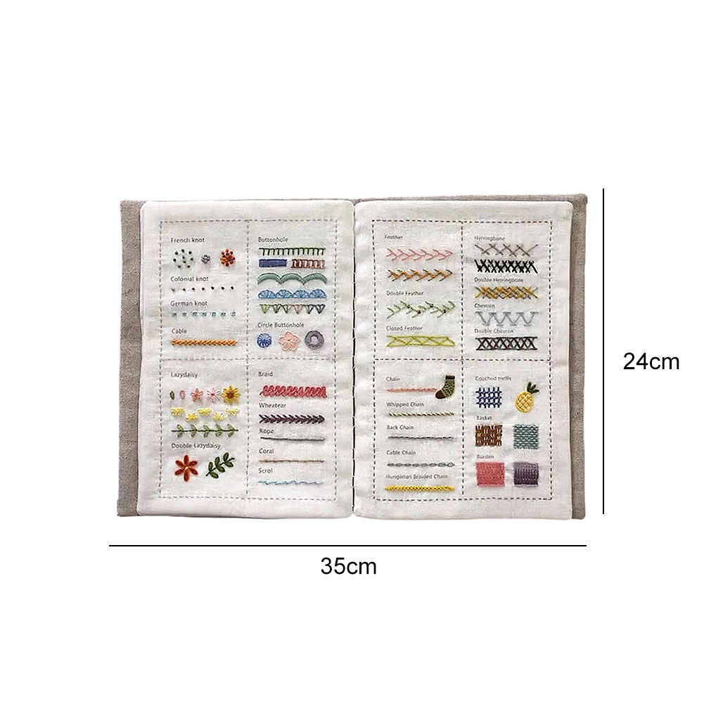 หนังสือเย็บ DIY หนังสือเย็บแฮน - Embroidery Guide Book บทวิจารณ์และราคา