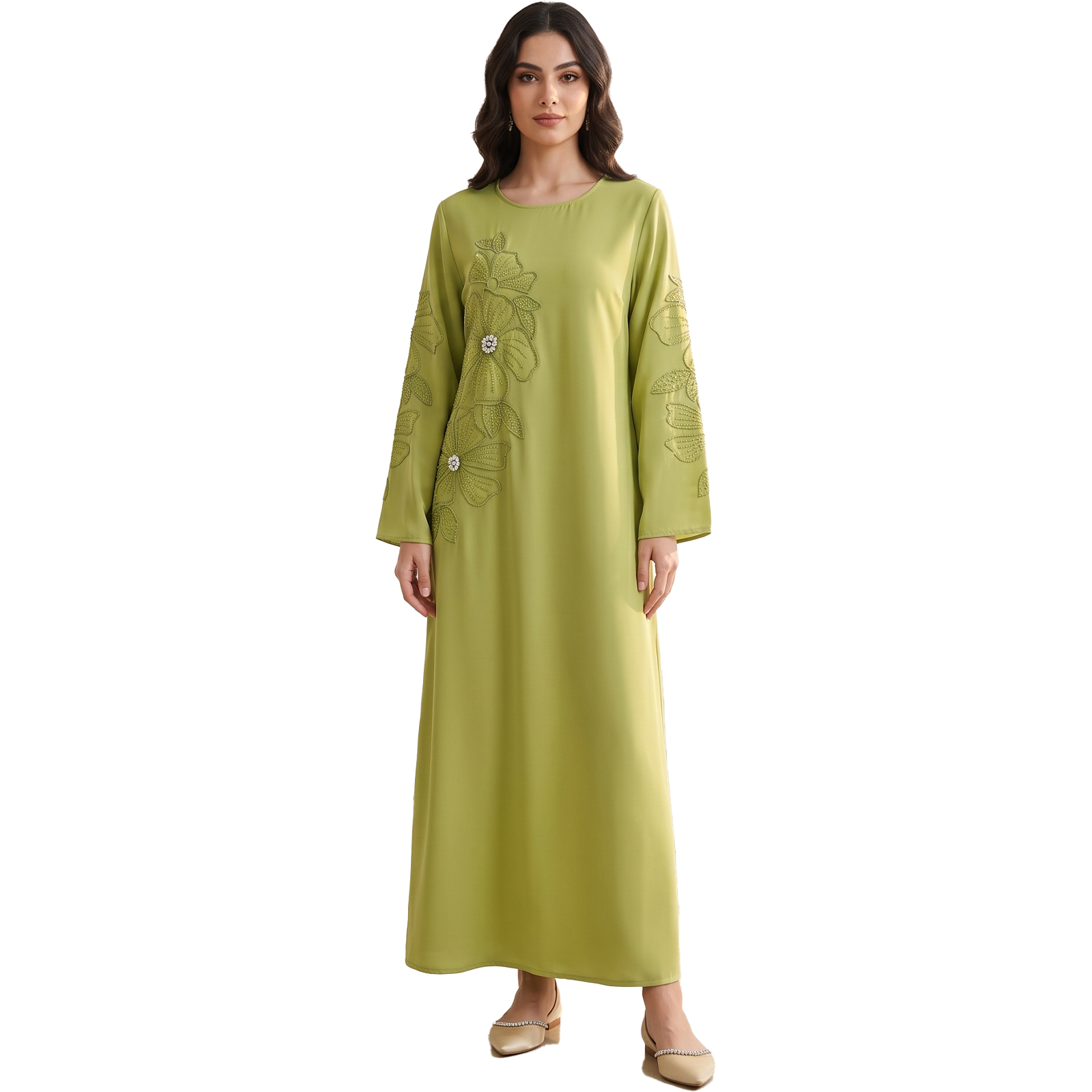 ชุดเดรสและอาบายะห์แบบดั้งเดิมส - Embroidery Kaftan บทวิจารณ์และราคา