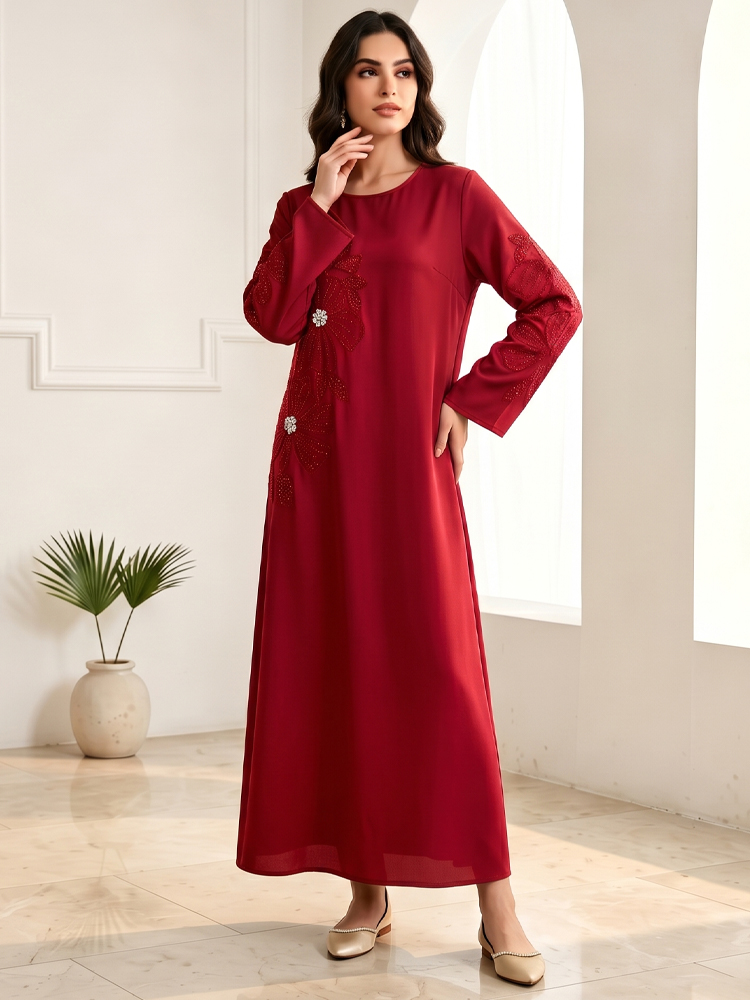 ชุดเดรสและอาบายะห์แบบดั้งเดิมส - Embroidery Kaftan บทวิจารณ์และราคา