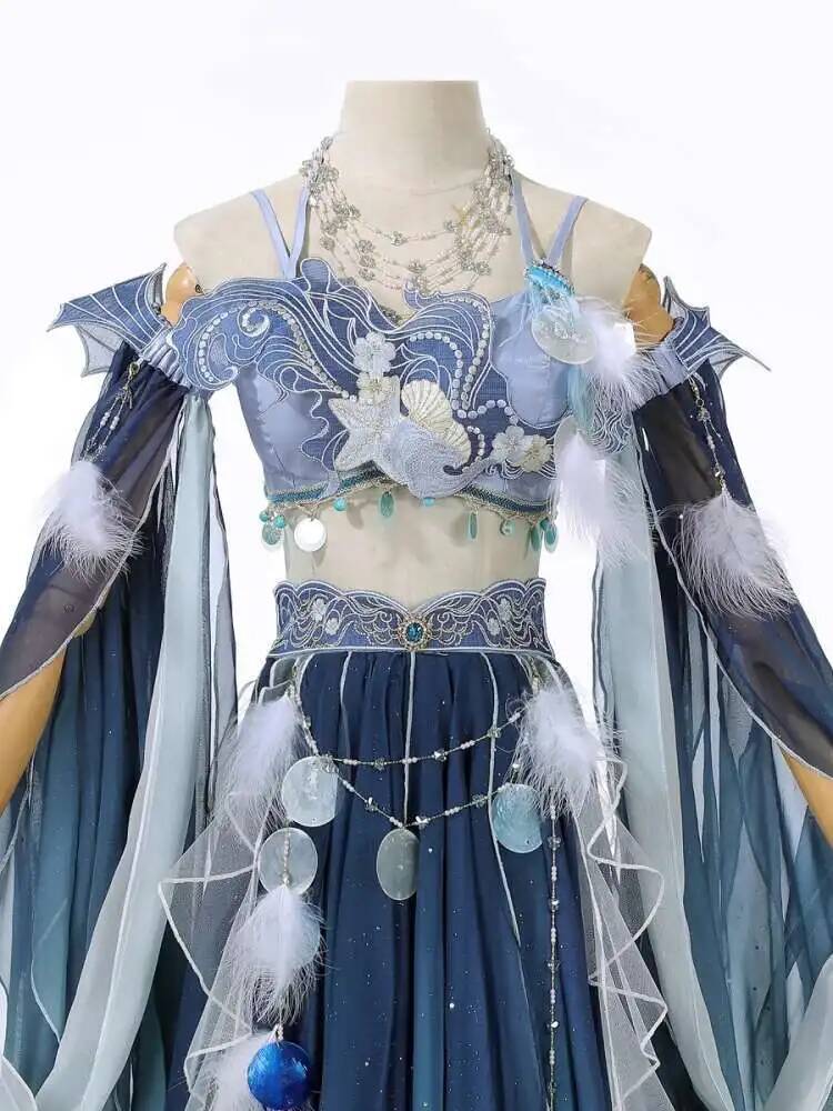 ชุดเดรสสีน้ำเงินแปลกตา ปักลายห - Embroidery Dress บทวิจารณ์และราคา