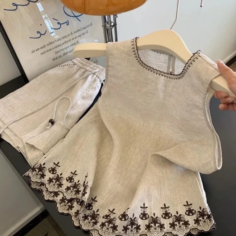 ชุดเซ็ตสองชิ้นสำหรับผู้หญิง เส - Embroidery Vest บทวิจารณ์และราคา