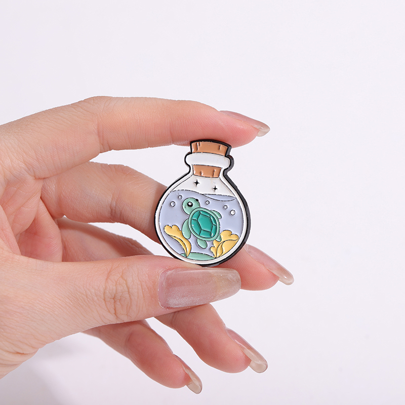 เข็มกลัดเคลือบขวดรูปแมวเห็ดการ - Embroidery Whale บทวิจารณ์และราคา
