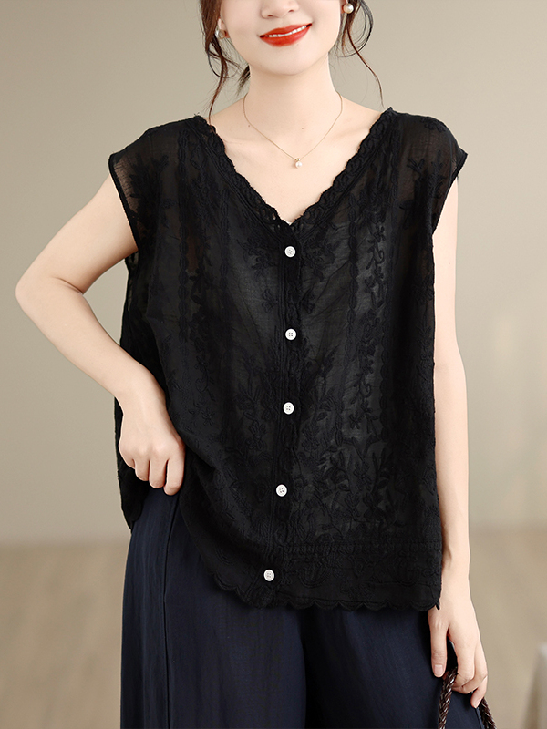 เสื้อกั๊กปักลายหนาแบบใหม่สำหรั - Embroidery Vest บทวิจารณ์และราคา