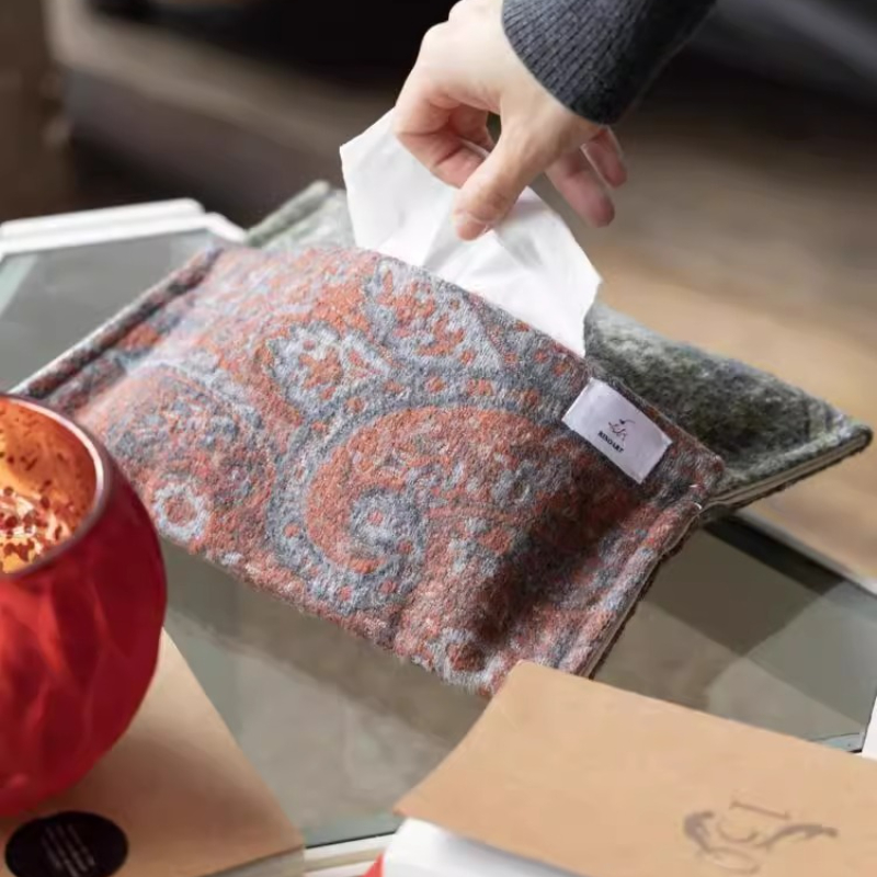 กล่องกระดาษทิชชูปักลายสองสีนำเ - Embroidery In Indonesia บทวิจารณ์และราคา