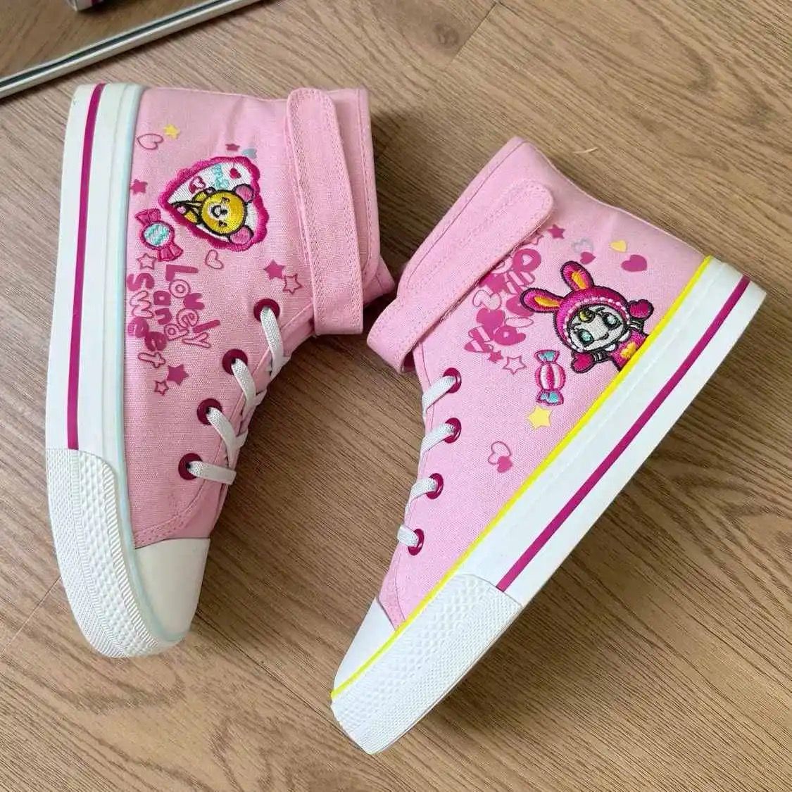 รองเท้าผ้าใบหุ้มข้อสูงสไตล์ญี่ - Embroidery Shoes บทวิจารณ์และราคา