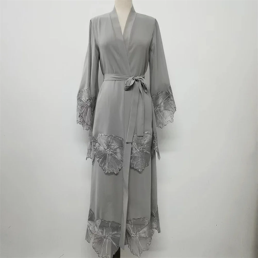 ชุดเดรสยาวปักลายสำหรับผู้หญิงม - Embroidery Kaftan บทวิจารณ์และราคา