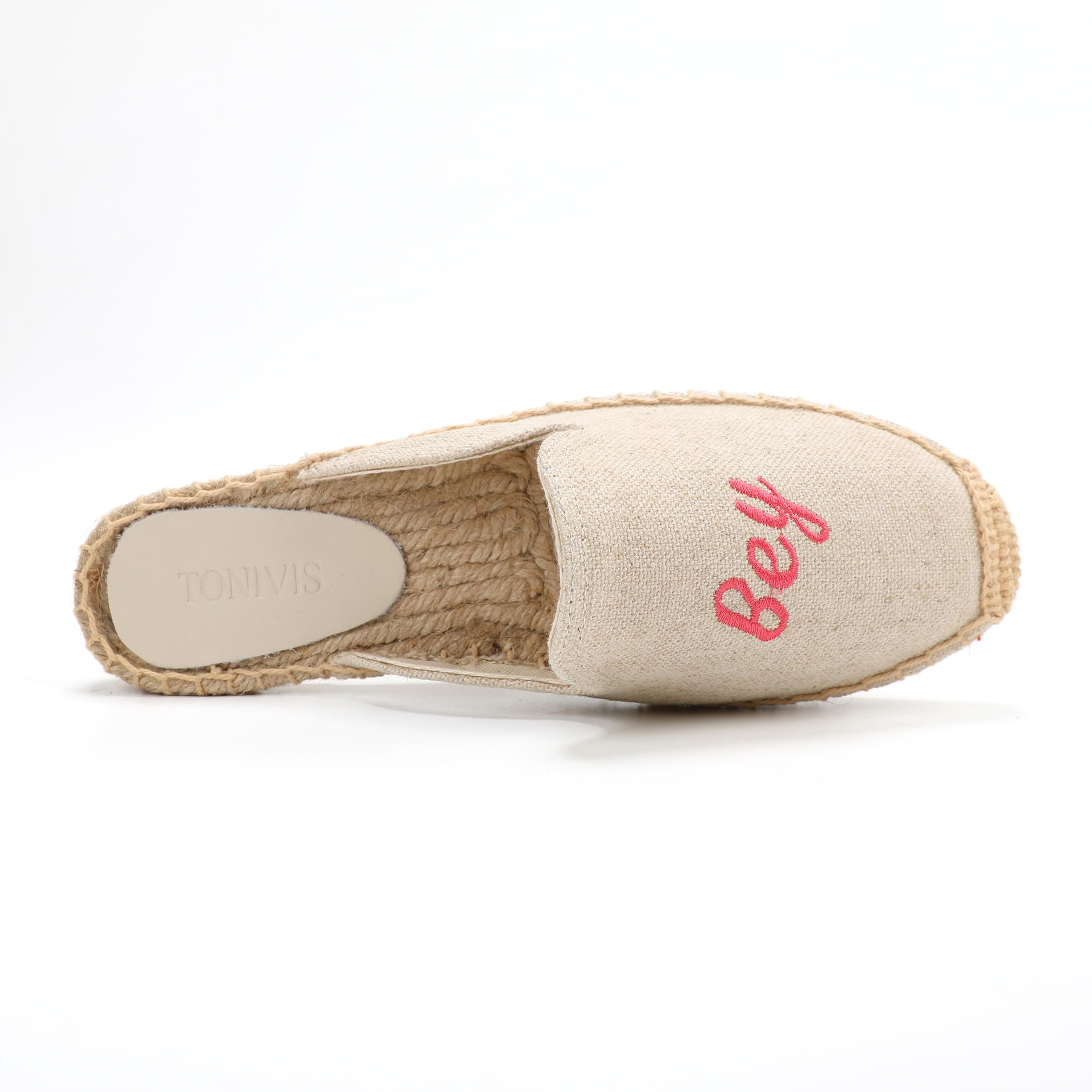 รองเท้าสลิปเปอร์ผ้าลินินปักลาย - Embroidery Shoes บทวิจารณ์และราคา