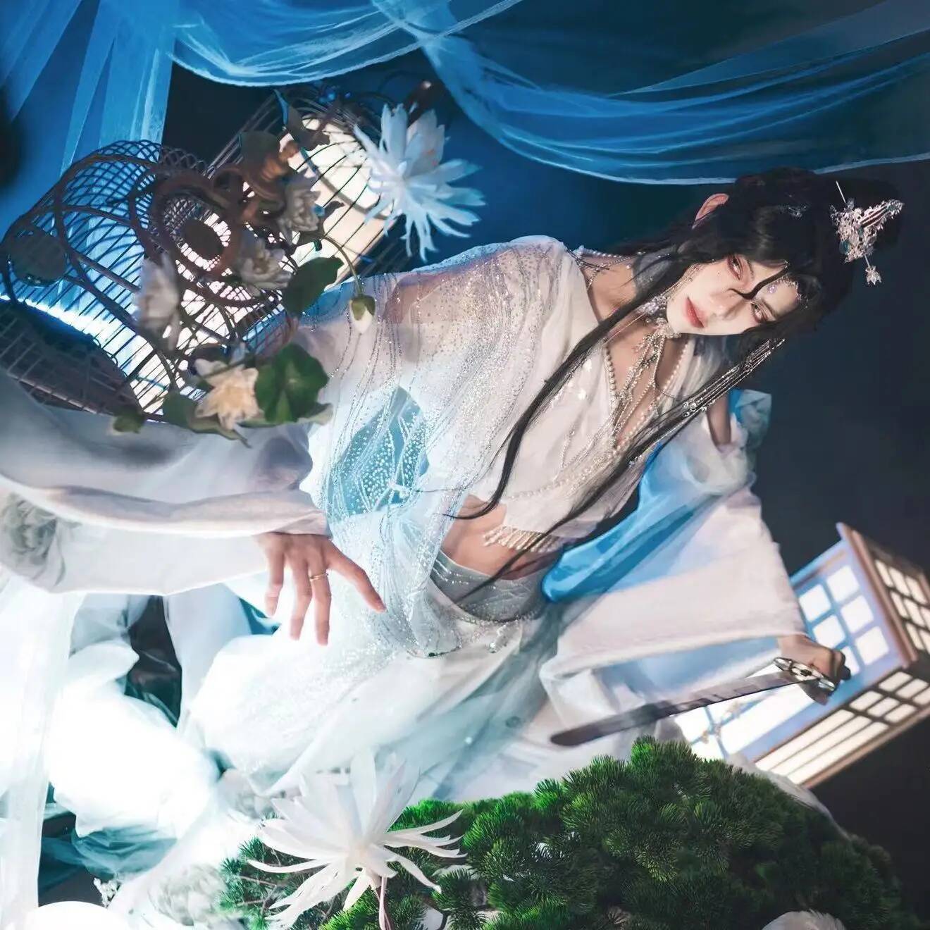 ชุดจีนโบราณของราชอาณาจักรหนานโ - Embroidery Dress บทวิจารณ์และราคา
