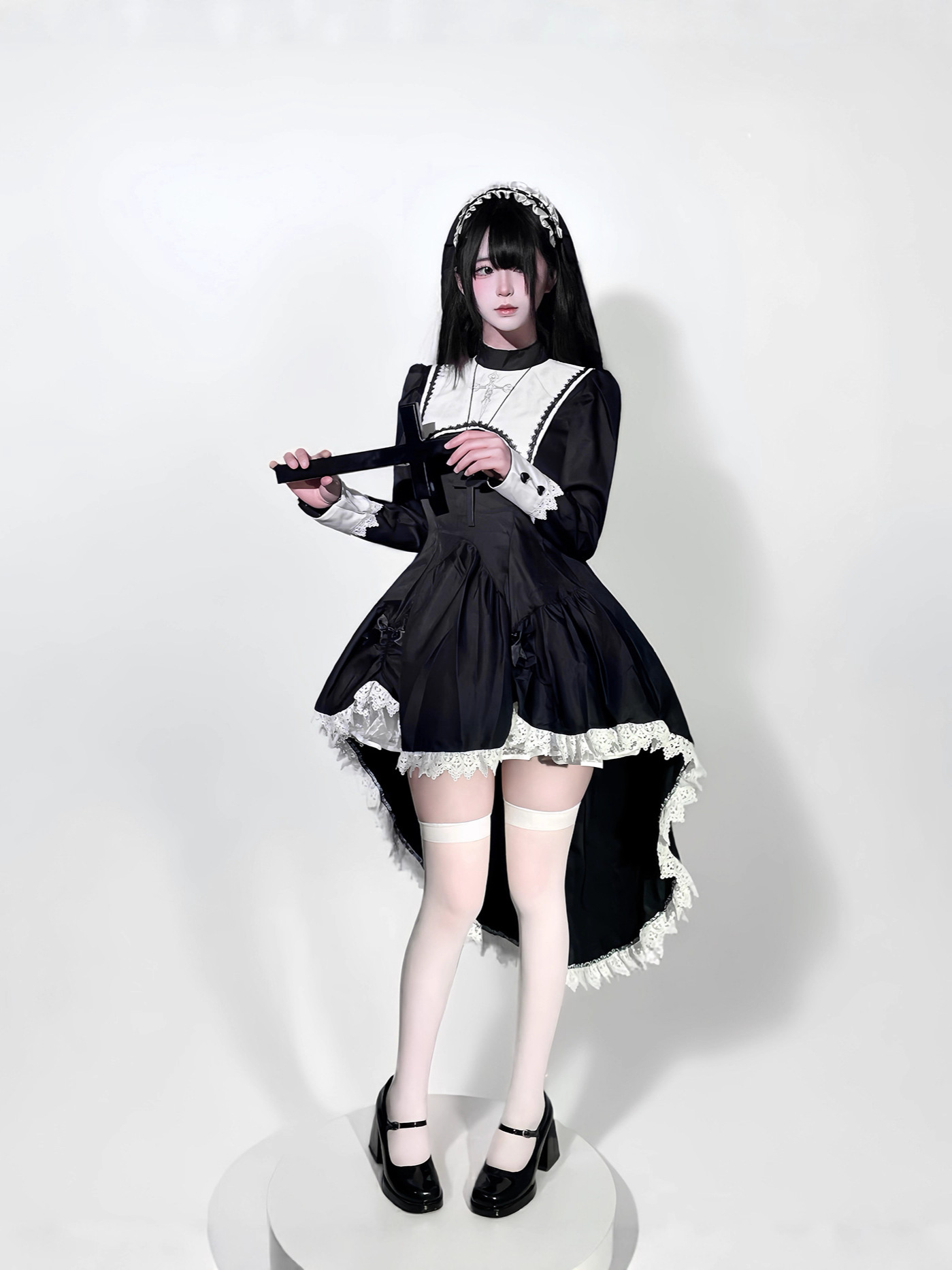 ชุดคอสเพลย์แม่ชีสไตล์โกธิค ปัก - Embroidery Dress บทวิจารณ์และราคา