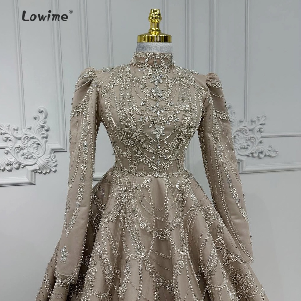 ชุดราตรีสีน้ำตาลอ่อนสไตล์เรโทร - Embroidery Organza บทวิจารณ์และราคา
