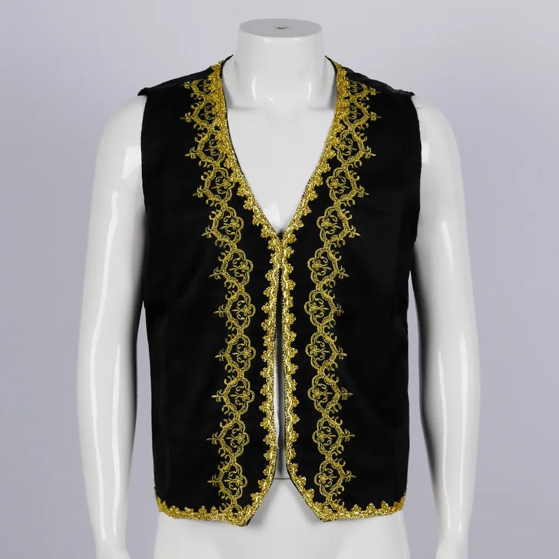 ยุคกลางเย็บปักถักร้อย Baroque  - Embroidery Vest บทวิจารณ์และราคา