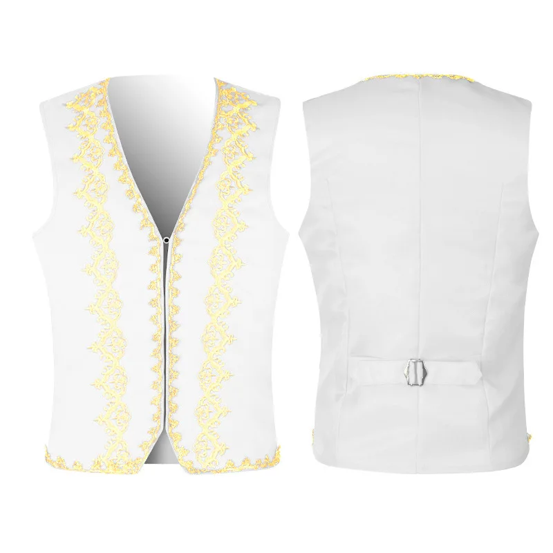 ยุคกลางเย็บปักถักร้อย Baroque  - Embroidery Vest บทวิจารณ์และราคา