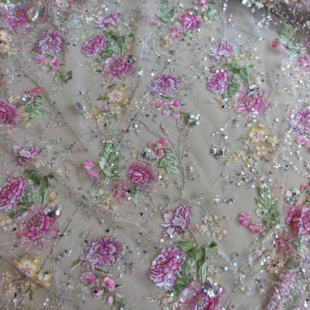 ผ้าลูกไม้ปักลายหรูหรา กว้าง 1  - Embroidery Needles บทวิจารณ์และราคา