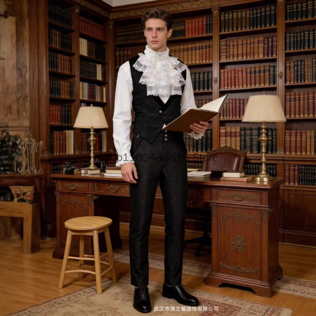 เสื้อกั๊กผู้ชายสไตล์ยุคกลาง ปั - Embroidery Vest บทวิจารณ์และราคา