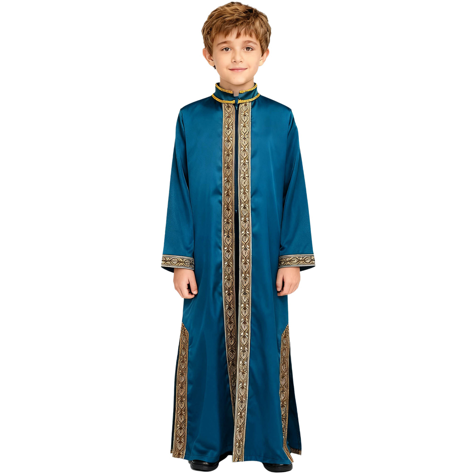 ชุดคลุมยาวแบบมุสลิมสำหรับเด็กผ - Embroidery Kaftan บทวิจารณ์และราคา
