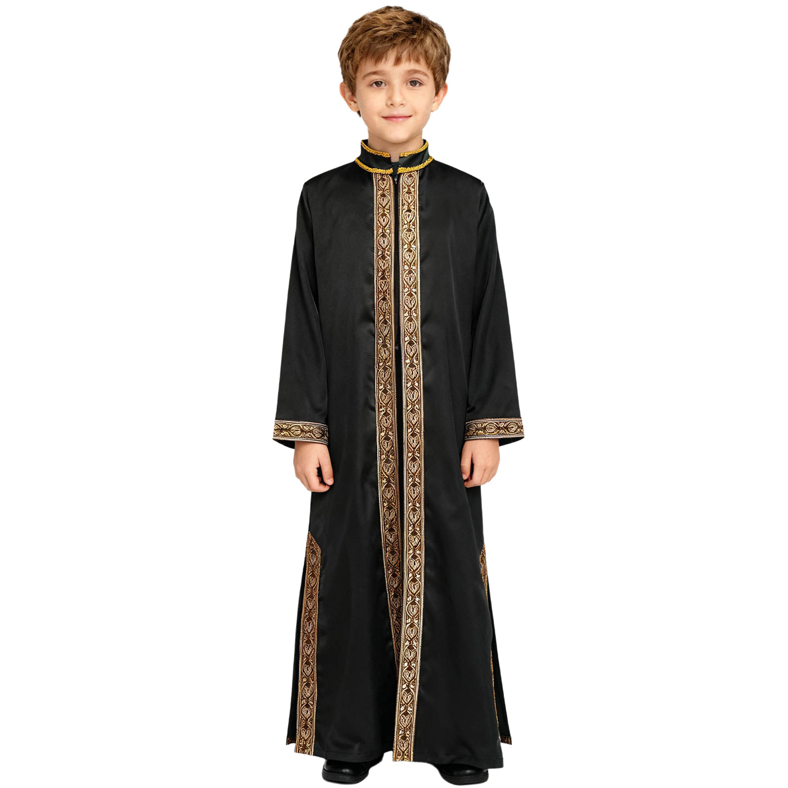 ชุดคลุมยาวแบบมุสลิมสำหรับเด็กผ - Embroidery Kaftan บทวิจารณ์และราคา