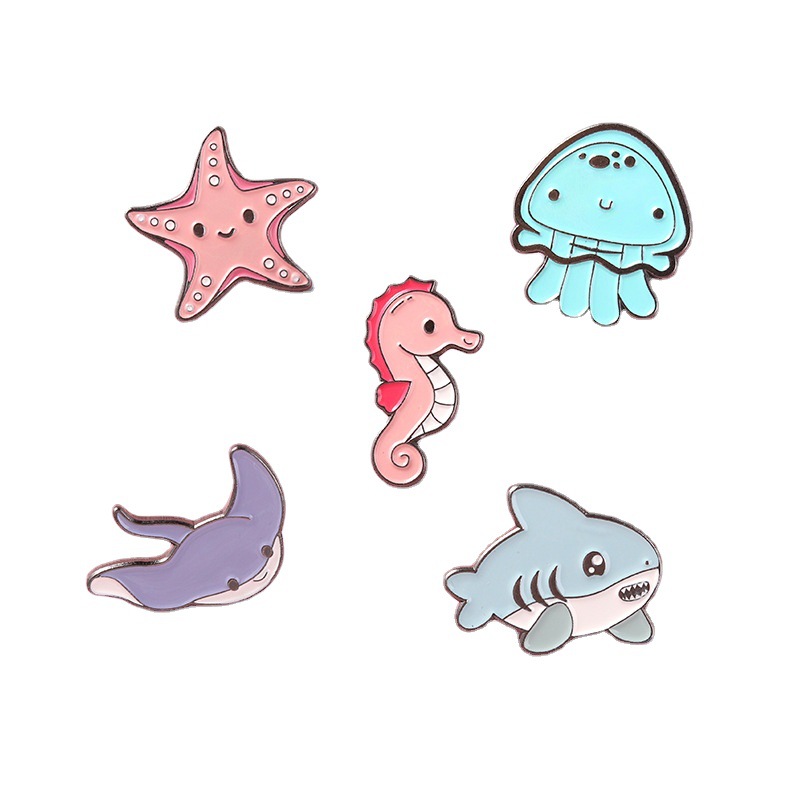 เข็มกลัดเคลือบลายสัตว์ทะเลน่าร - Embroidery Whale บทวิจารณ์และราคา