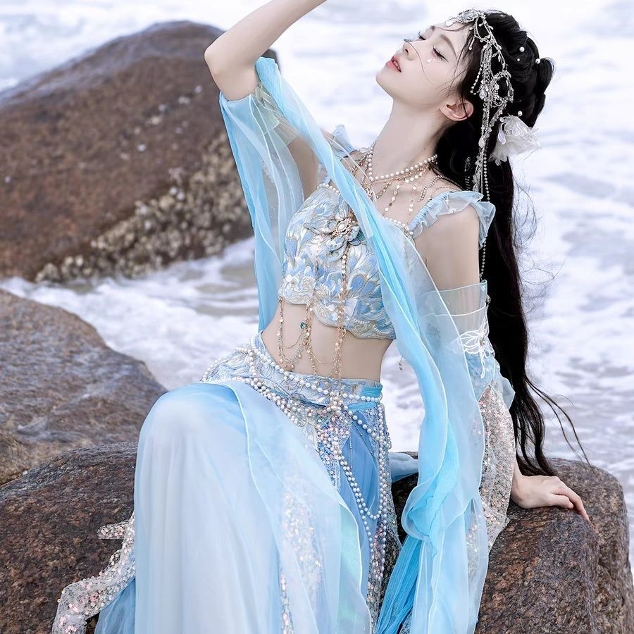 ชุดคอสเพลย์นางเงือกสไตล์แปลกให - Embroidery Dress บทวิจารณ์และราคา