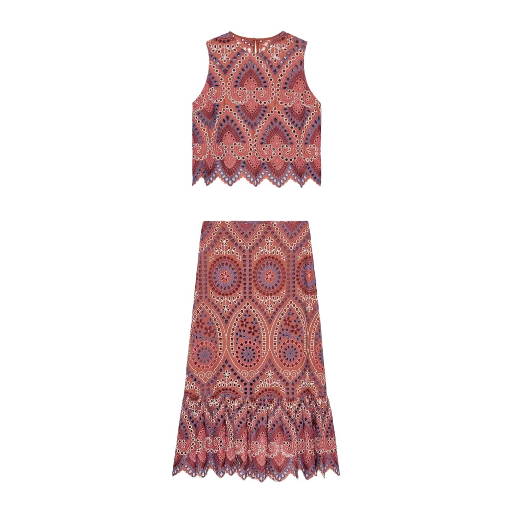 ชุดเซ็ตเสื้อกั๊กปักลายสไตล์โบฮ - Embroidery Vest บทวิจารณ์และราคา