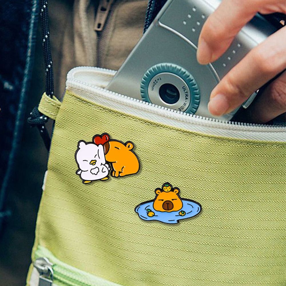 เข็มกลัดการ์ตูนคาปิบาร่ารูปปลา - Embroidery Whale บทวิจารณ์และราคา